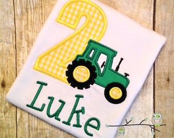Tractor Birthday Shirt - Personalized