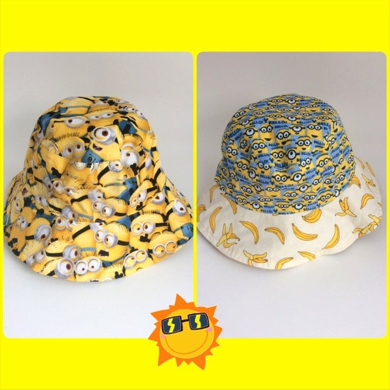 Reversible Minions Banana Bucket Hat Size 68 years Ready to