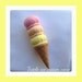 Etsy Pretend food - play food -Felt food Ice cream Cone ( triple scoop ice cream cone)