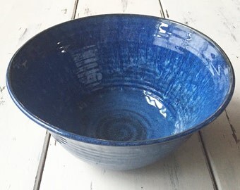 Large Ceramic Serving Bowl, Unique Housewarming Gift, Pottery Serving Bowl
