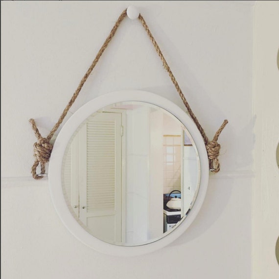 16 Round Mirror. Nautical Mirror. Boathouse Mirror.