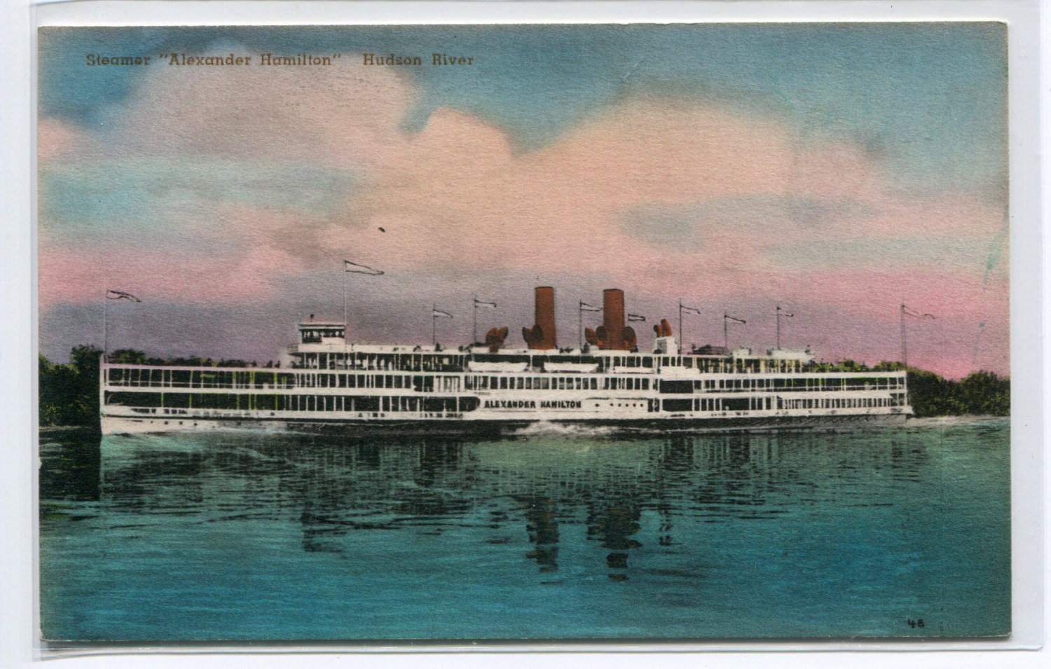 Steamer Ship Alexander Hamilton Hudson River by ThePostcardDepot