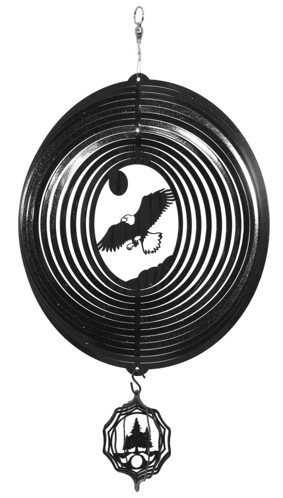 Eagle COMBO Swirly Metal Wind Spinner