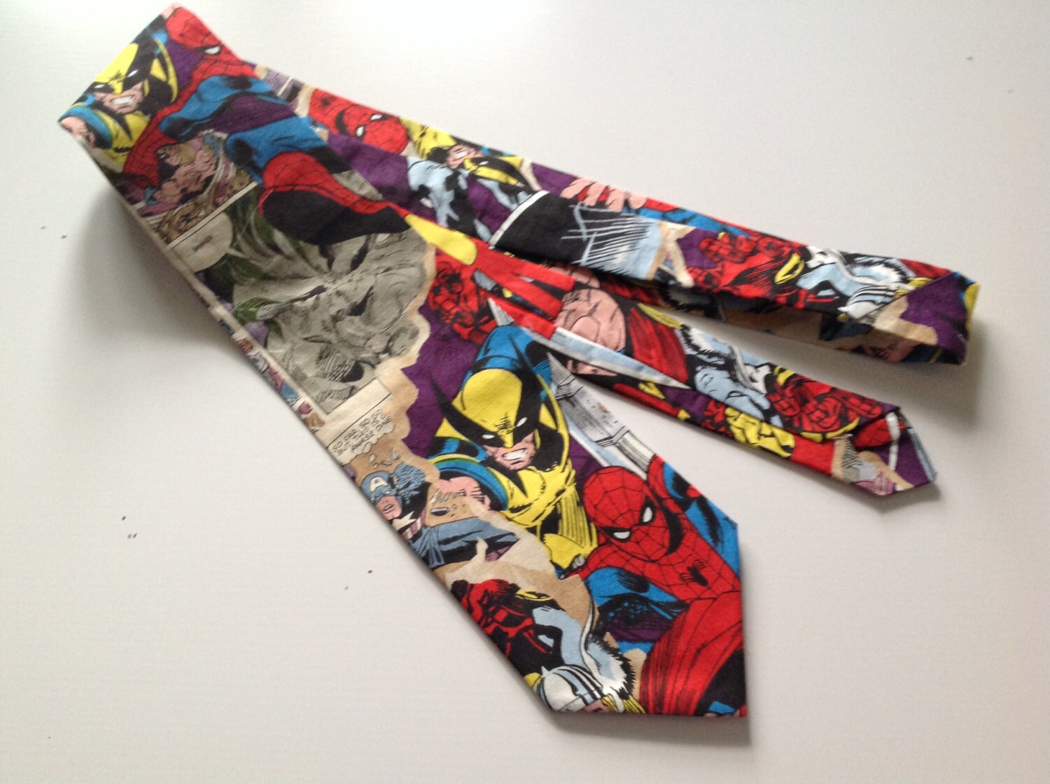 Superhero inspired Ties Men's Necktie avengers marvel
