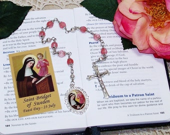 Unbreakable Catholic Chaplet of St. Bridget of Sweden - Patron Saint of Widows, Sweden and Europe