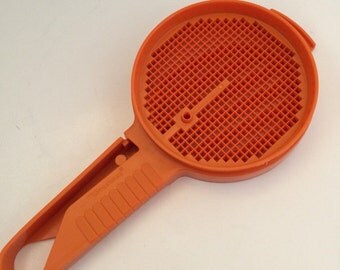 Vintage Tupperware Flour Sifter Orange Plastic