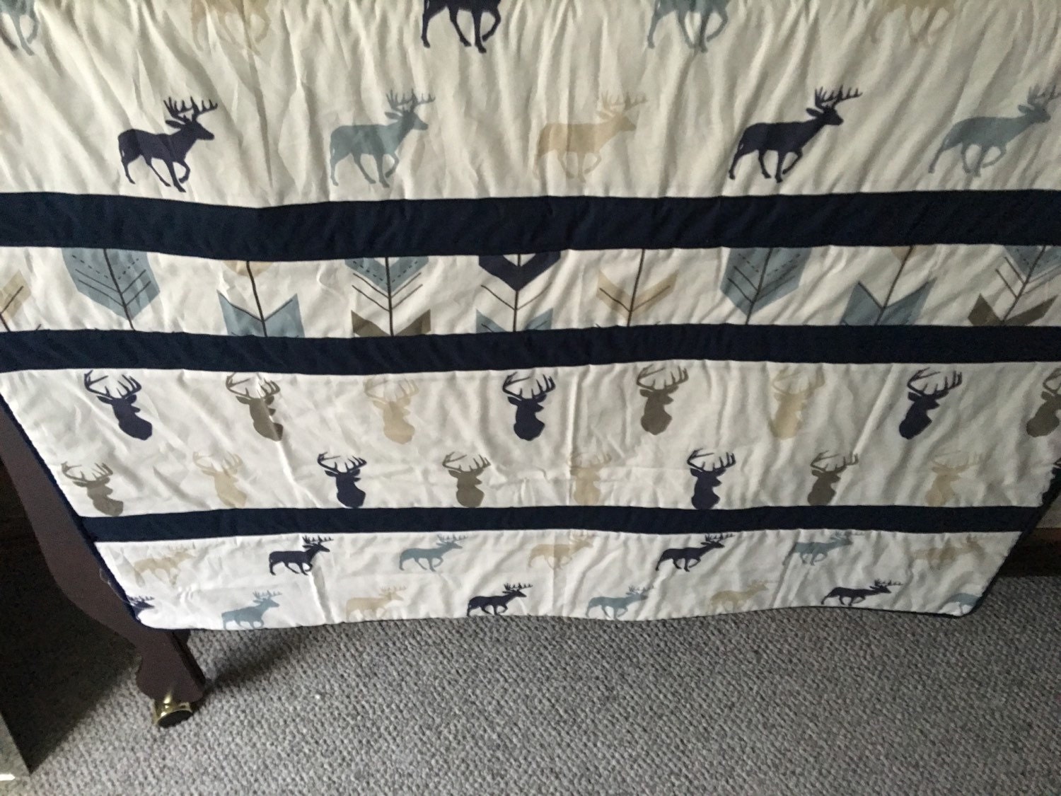 Custom crib/baby quilt blanket.