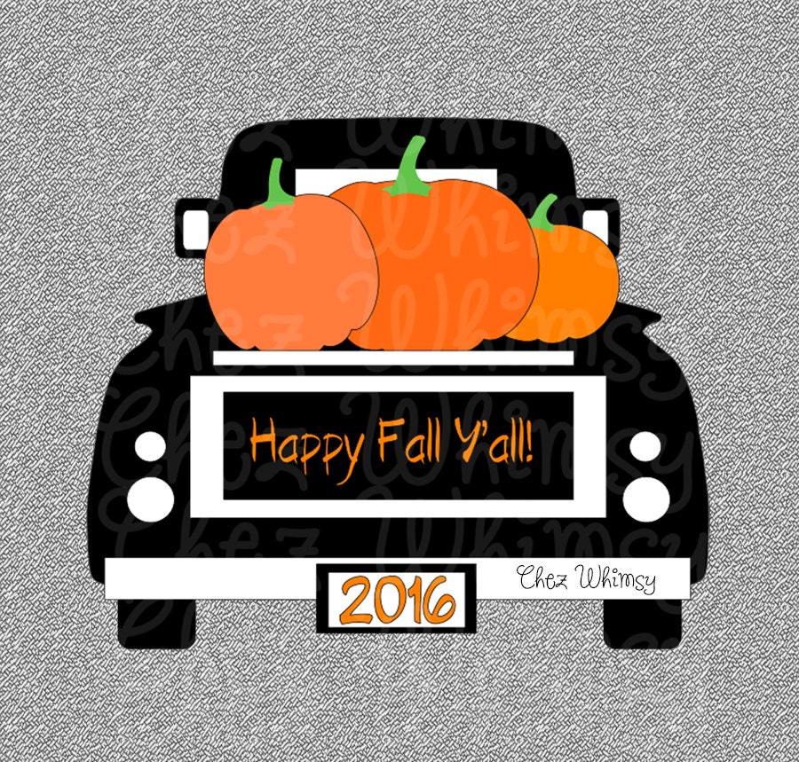 Download Truck SVG Pumpkin Truck SVG Fall Pumpkin Truck Design Happy