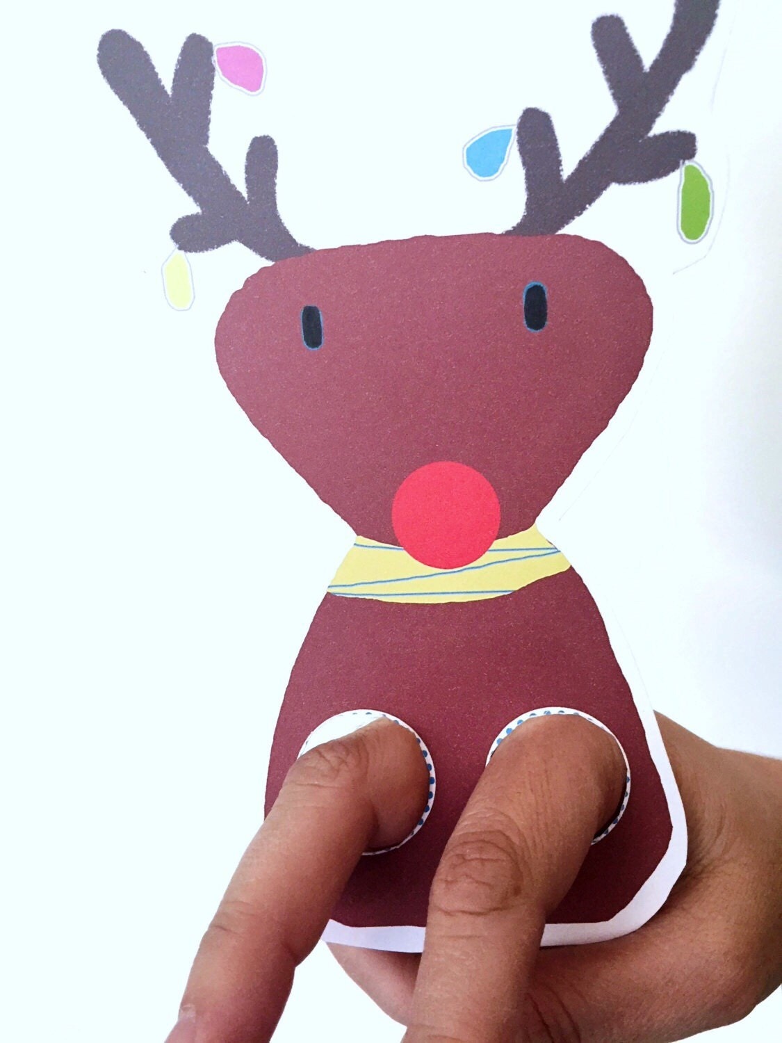christmas finger puppets printable
