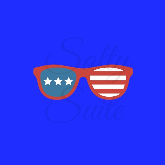 Download Patriotic Sunglasses Independence Day Fourth of July SVG