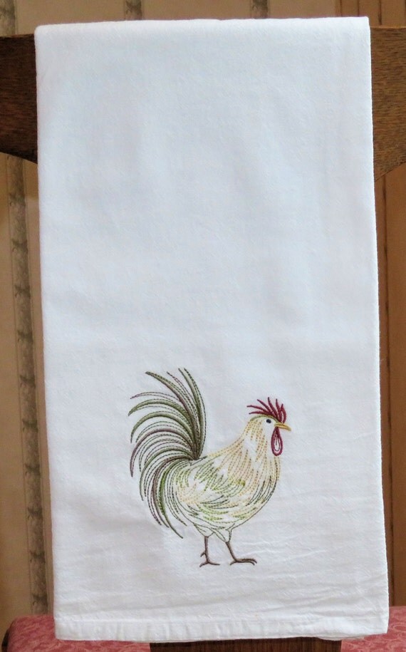 machine-embroidery-flour-sack-towel-rooster-tail-up-country