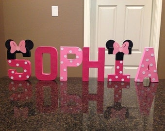 Minnie Mouse Custom Name Letters - price is per letter