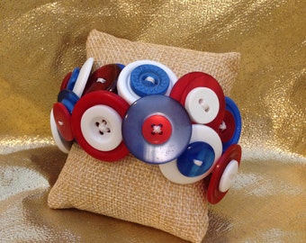 red white and blue button up red white and blue button up