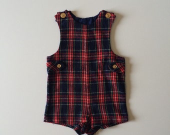 Vintage Plaid Romper (2t)