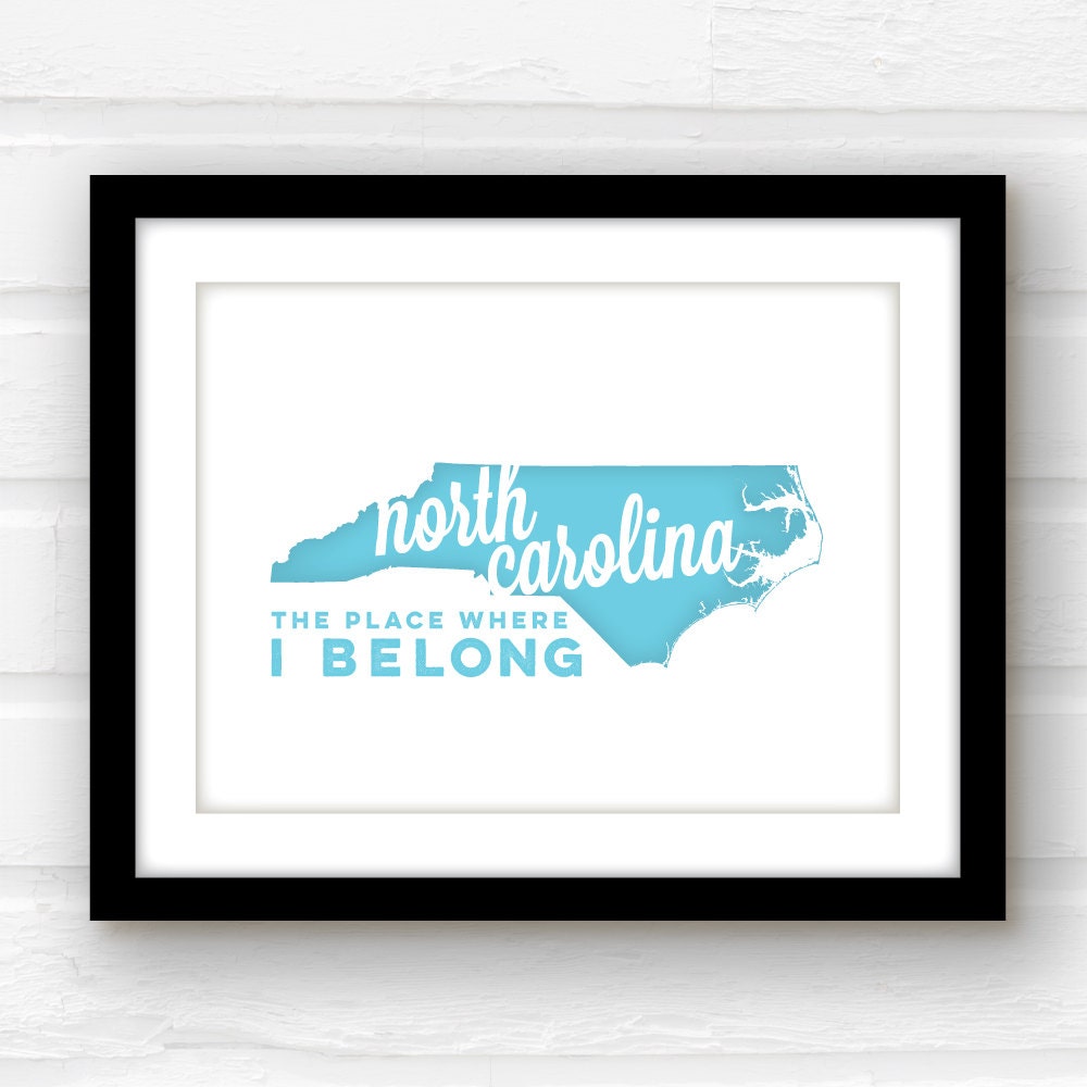 North Carolina wall art North Carolina home decor North