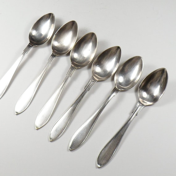 Demitasse Spoons Swedish Prima Silver Plate Espresso Spoons