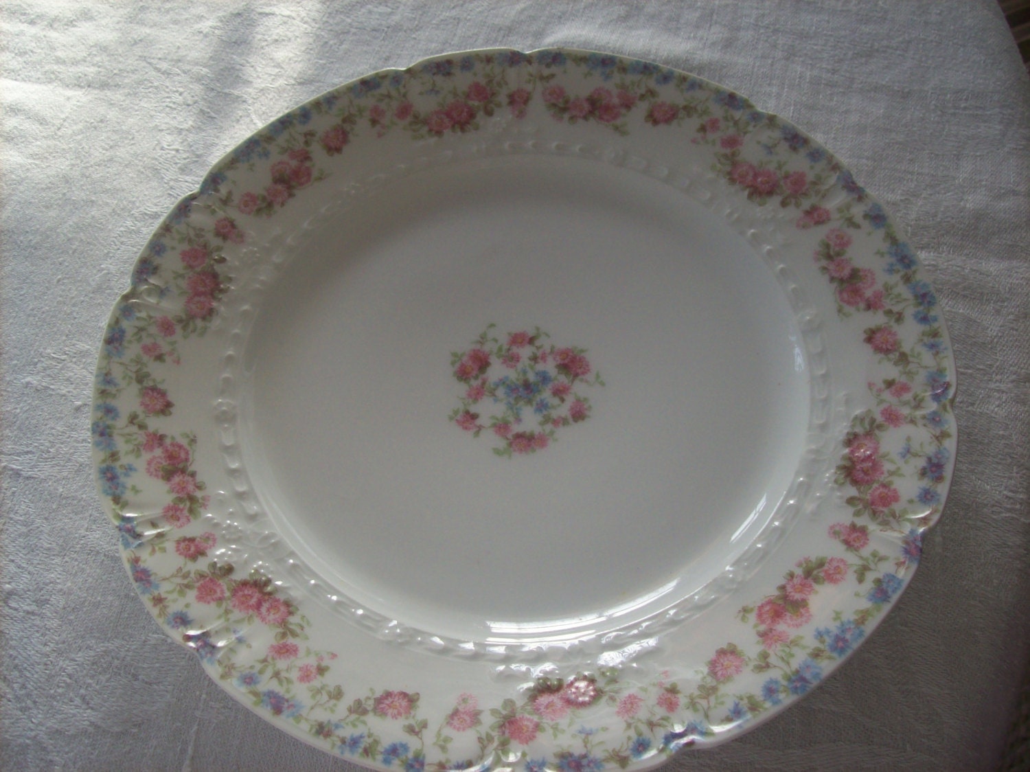 Limoges France Luncheon Plate GDA Limoges France Roses