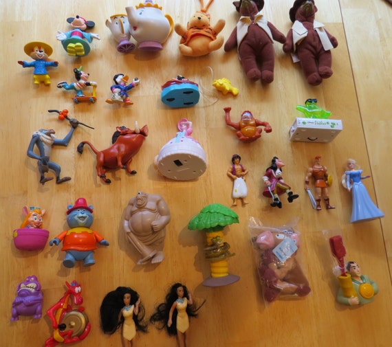 Vintage Disney Toy Lot / Vintage Disney Happy Meal Toys
