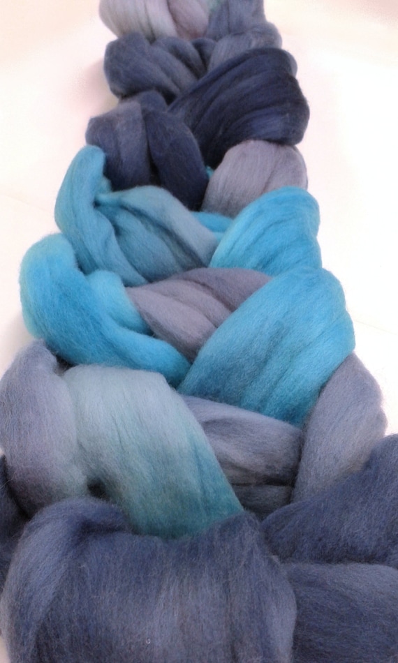 Felting Wool Roving Hand Dyed Australian Merino by feltfibrecraft