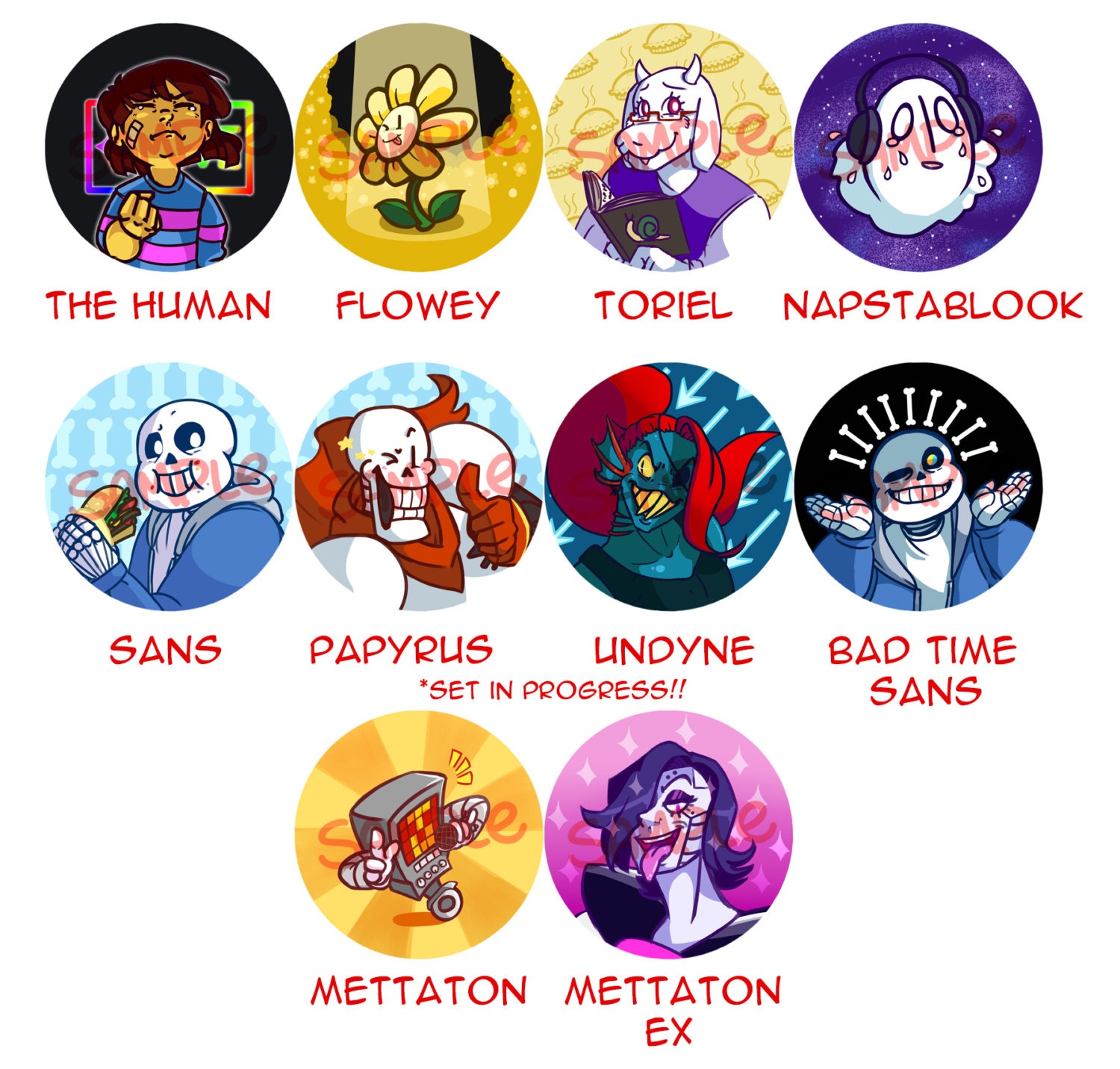 UNDERTALE Buttons