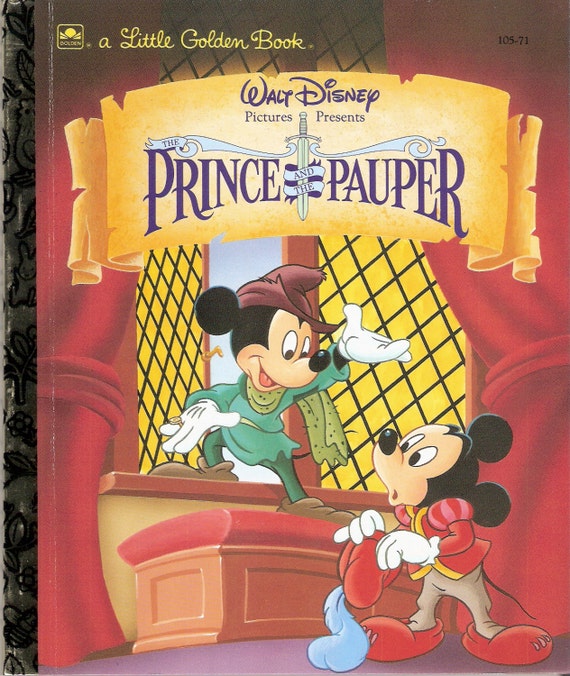 Walt Disney Prince and the Pauper Vintage Little Golden Book