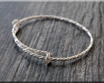 Sterling Silver Twisted Expandable Bangle Bracelet, Sterling Silver Bangle, Adjustable Bangle, Bracelet, Handmade Twist Bangle Bracelet