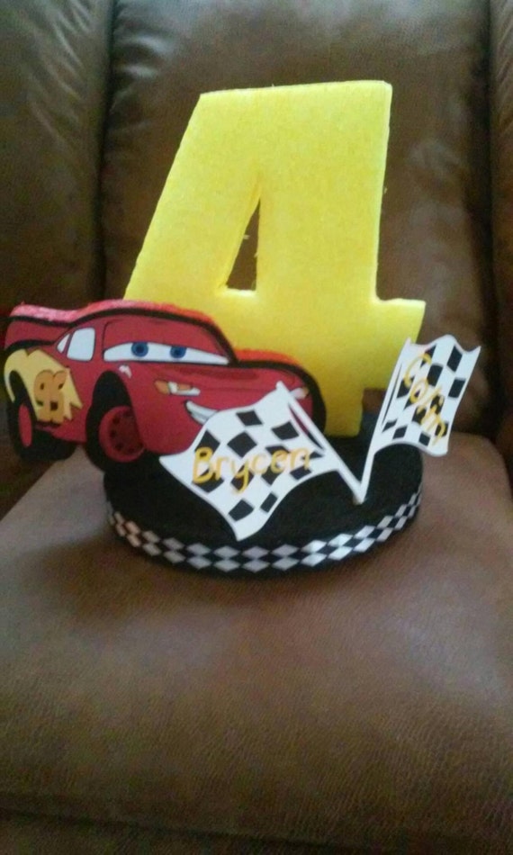 Items similar to DISNEY CARS PARTY birthday cake topper on Etsy