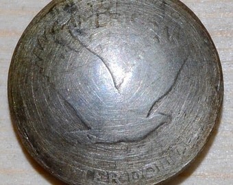 Silver Eagle Concho made from US Quarter