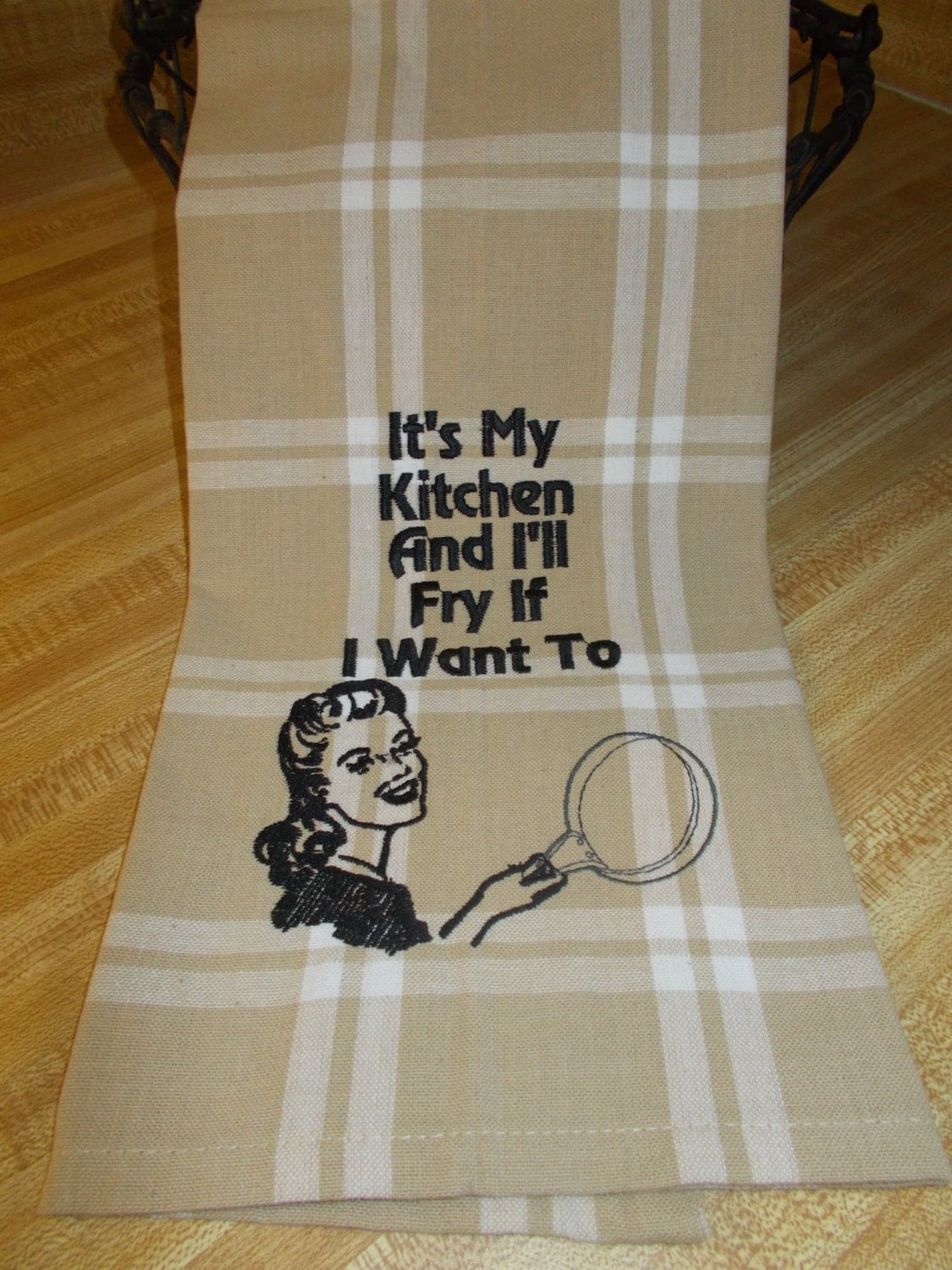 Embroidered Towel Kitchen Towel Funny Kitchen Towel