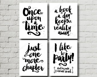 printable reading quotes sayings book quotes library wall