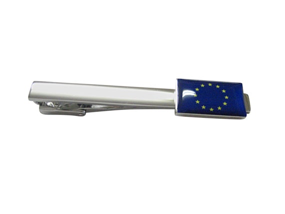 European Union Flag Square Tie Clip