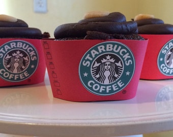 Starbucks Red Cupcake Wrappers