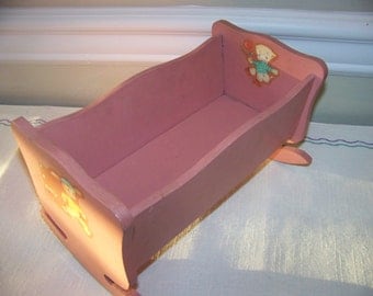 vintage cradle fits 8 inch dolls