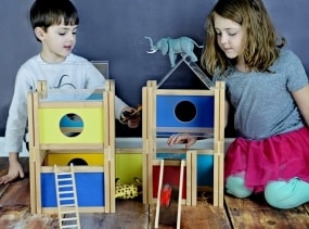 Building Kit DELUXE MODplayhouse Dollhouse Eco-Friendly wooden toy