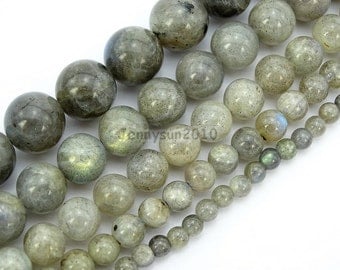 Natural Labradorite Gemstone Round Beads 15.5'' 2mm 3mm 4mm 6mm 8mm 10mm 12mm Great for Jewelry Making Crafts