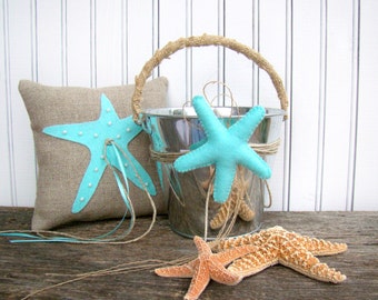 ring bearer pail for beach wedding