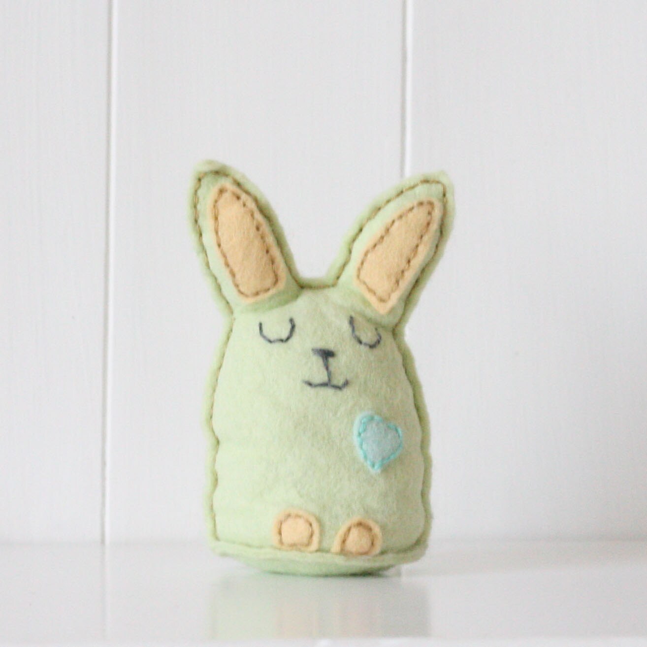 Sew Your Own Baby Bunny Felt Sewing Kit, Sew Your Own Felt Bunny, Make