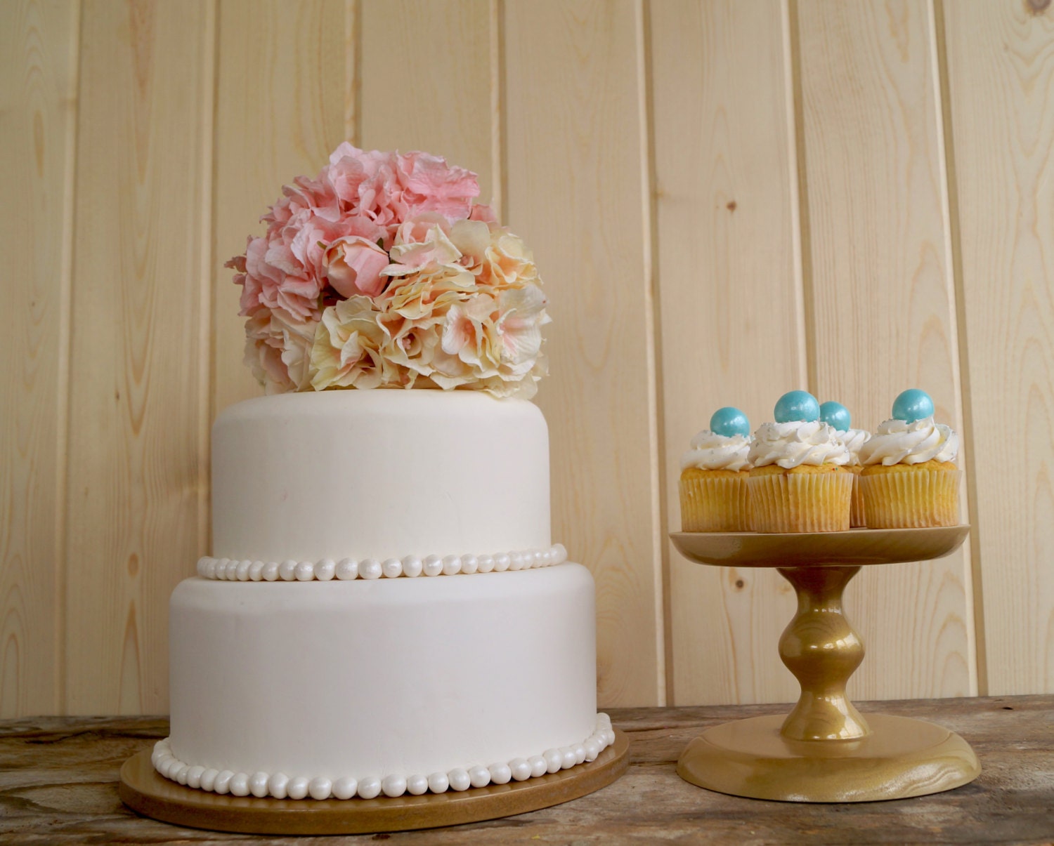 14 Inch Cake Stand Cupcake Stand Pedestal by RitaMarieWeddings