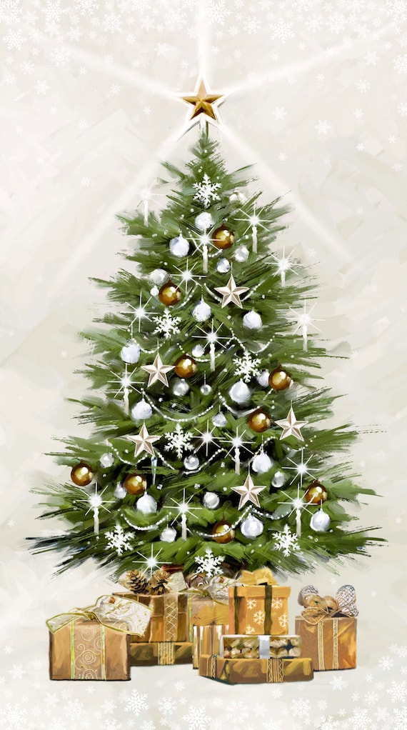 northcott fabric white christmas tree panel by richard macneil northcott fabric white christmas tree panel by richard macneil