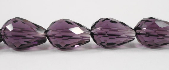 Crystal Teardrop Beads 11x8mm 8x11mm Deep Plum Purple   Il 570xN.1052363995 B9c8 