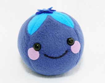 Play food blueberry plush toy stuffed pretend fruit cute baby gift
