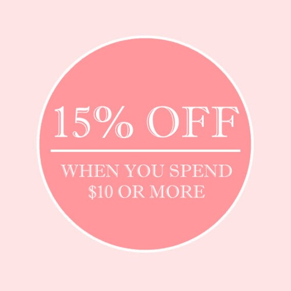 15% Off Your Next Purchase Read For Details