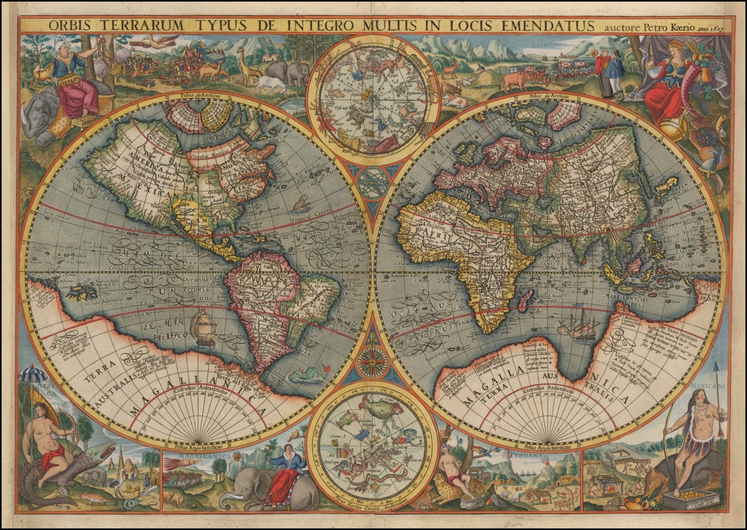 Old Maps World Globe Ancient Map Wall World Map World
