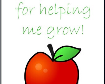 Items similar to Teachers Gift - Plantable Card - Thank You for Helping ...