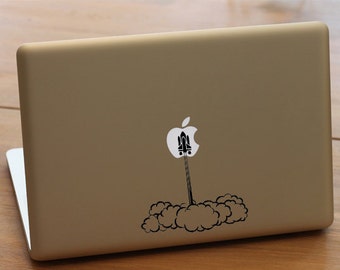 Space shuttle launch - Macbook decal, Macbook pro deca, macbook air decal