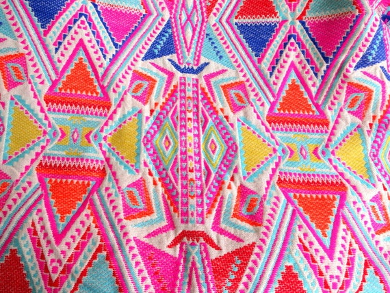 Heavy Upholstery Fabric Woven Fabric Pop Decor Vibrant Colors