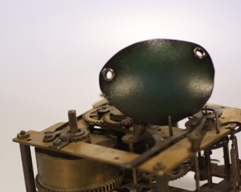 steampunk leather eye patch , plain (made to order)