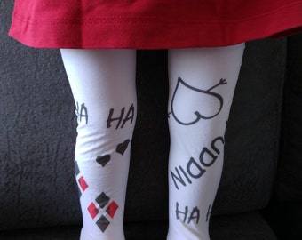 Harley Quinn Inspired Kids Tights, Harley Quinn Costume, Halloween Costume, Children, Toddler Costume, Harley Quinn