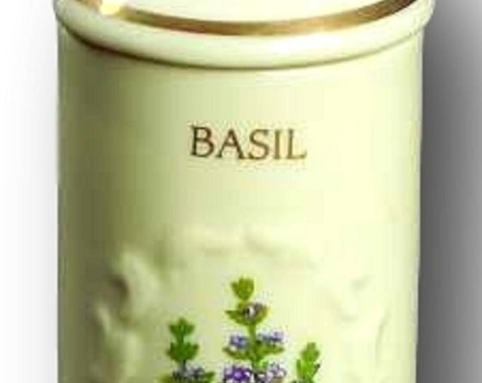 The Lenox Spice Garden Collection, Individual Jar Labeled Basil