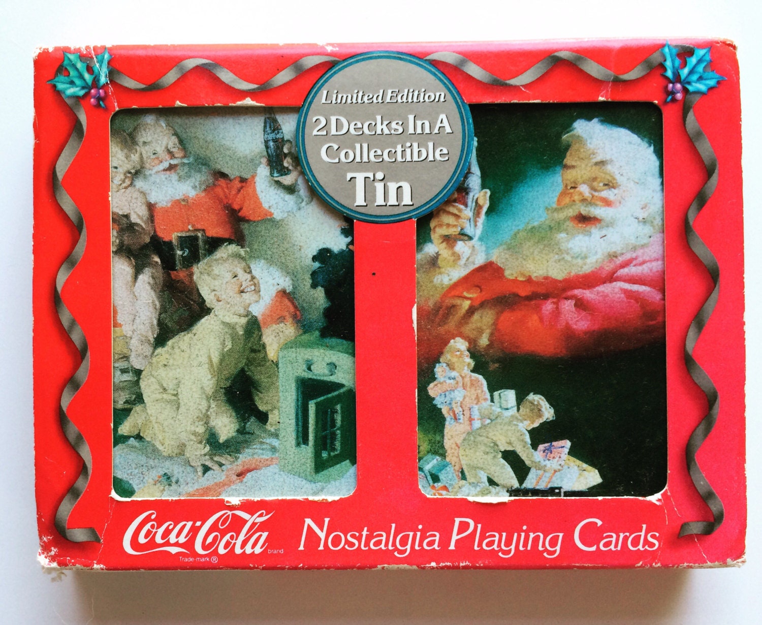 Vintage Coca Cola Playing Card Decks in Collectible Christmas